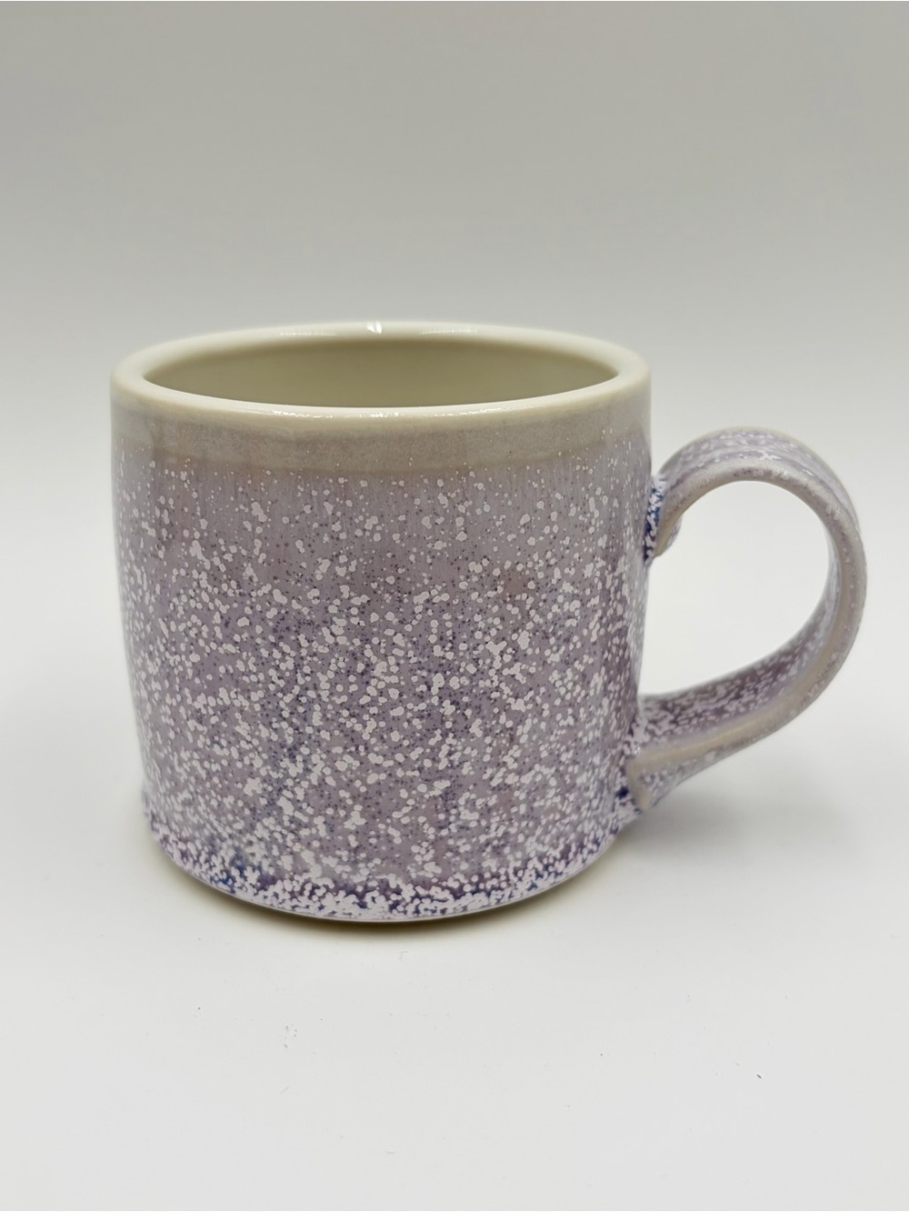 Brenna Dee Ceramics Studio Pottery Lavender Speckle Coffee Tea Mug